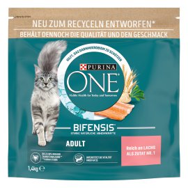 PURINA ONE® Adult reich an Lachs und Vollkorn-Getreide