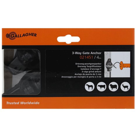 GALLAGHER Torgriff-Isolator 3-fach 4 Stk.