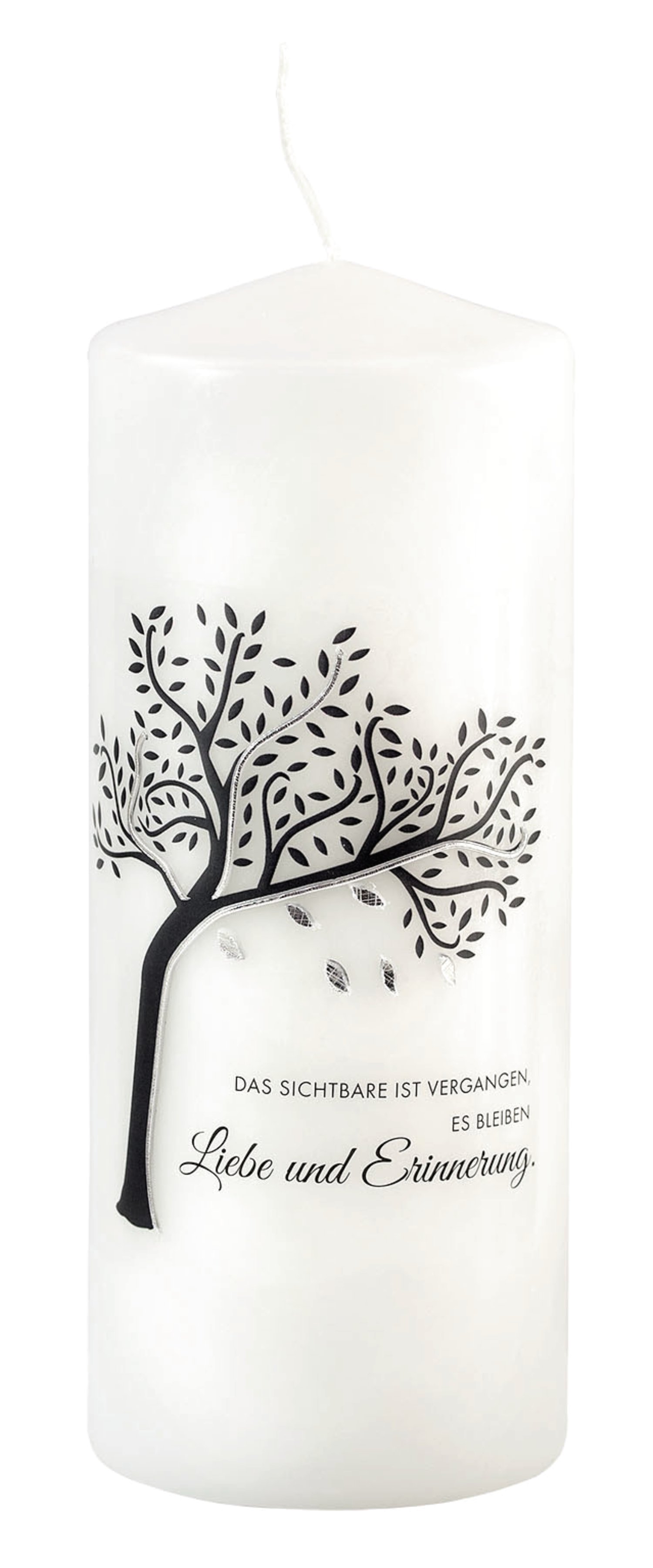 JEKA Trauerkerze Baum mit Spruch 80x200 mm (ØxH)