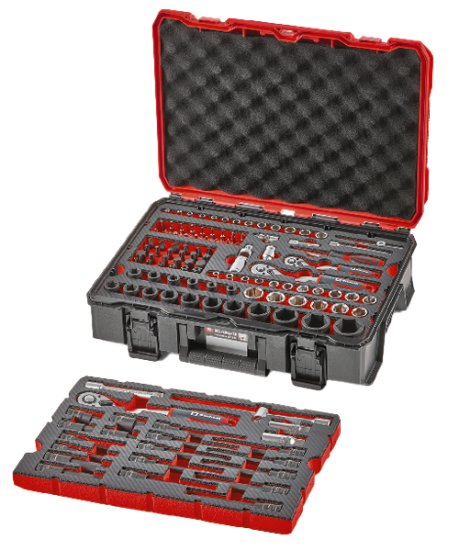 EINHELL Werkzeugkoffer E-Case KFZ 121-tlg.