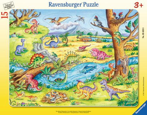 RAVENSBURGER Puzzle Die kleinen Dinosaurier 15-tlg.