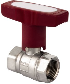 CORNAT Kugelhahn mit Flügelgriff vernickelt 1/2" IG