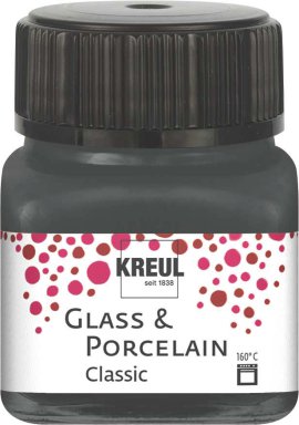 KREUL Malfarbe Glass & Porcelain Classic Grau 20 ml