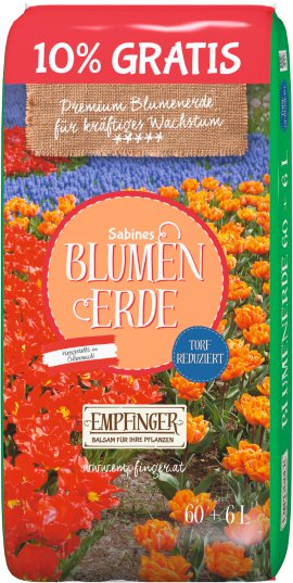 EMPFINGER Blumenerde Premium 60+6l