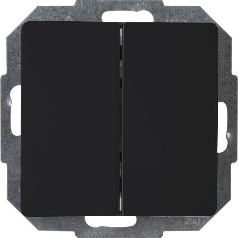 KOPP UP-Serienschalter Paris Mattschwarz