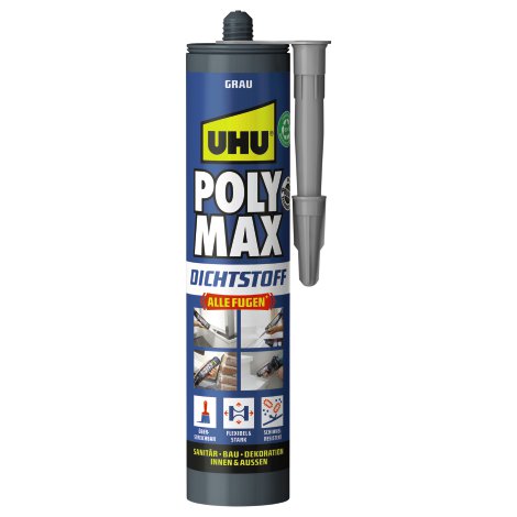 UHU Polymax Dichtstoff Grau 280 ml