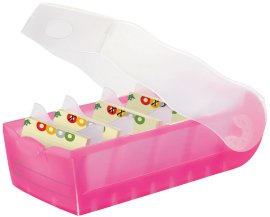 HAN Lernkartei Croco A7 Pink/Transparent