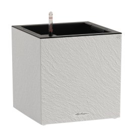 LECHUZA Pflanzgefäß Low Schiefer-Grau 30 cm