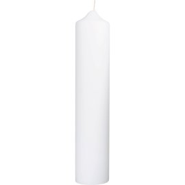 Kaminkerze Wollweiß 400/80 mm