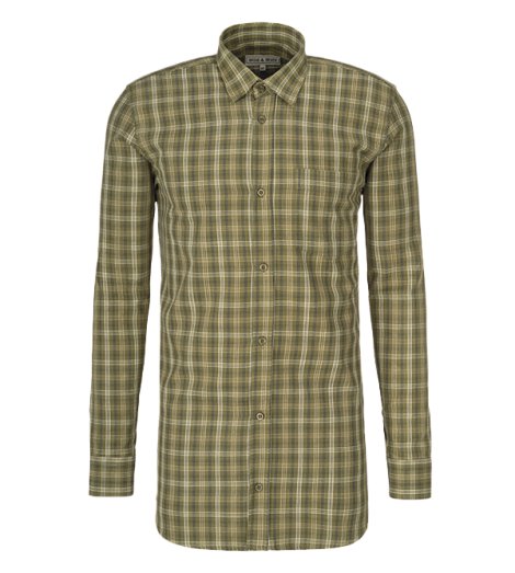 Wild & Wald Herren Langarm Flanellhemd Einfo 38