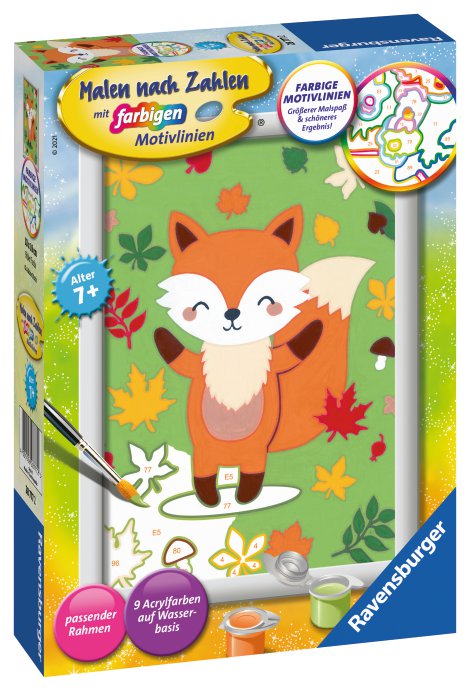 RAVENSBURGER Malen nach Zahlen Süßer Fuchs