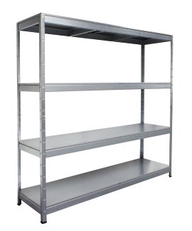 SCHULTE REGALWELT Schwerlastregal 4 Böden verzinkt