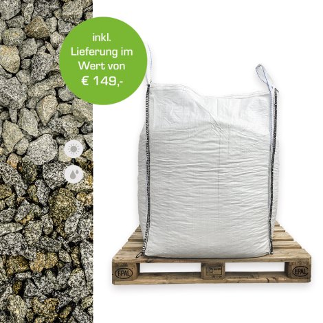 CASAFINO Granitsplitt anthrazit-weiß 16-32 mm 1000kg Big Bag