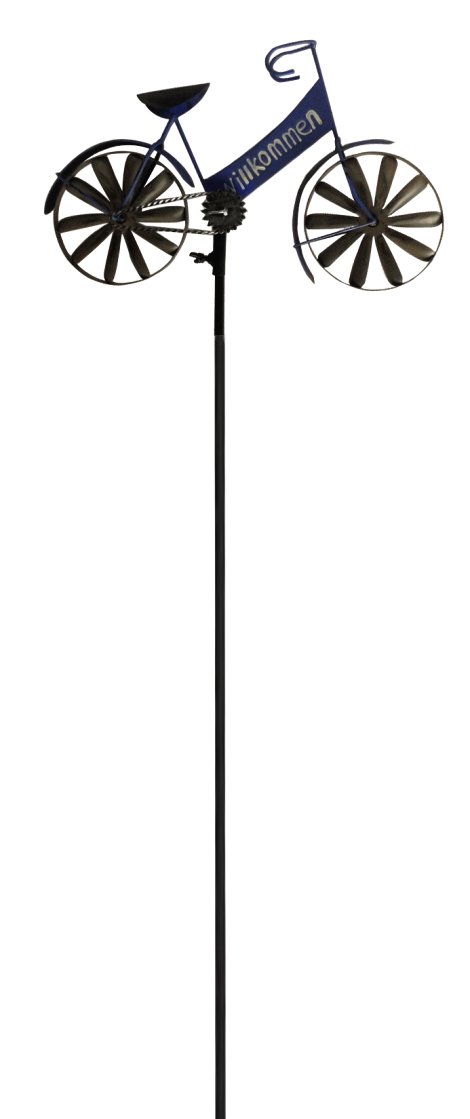 KENT LIVING Dekostecker Fahrrad 38,5x4,5x132 cm blau