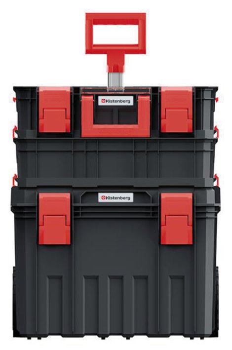 KISTENBERG Werkzeugtrolley Schwarz/Rot