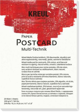 KREUL Paper Postcard 20 Blatt 300 g/m², DIN A6
