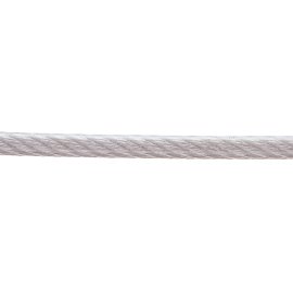 Drahtseil mit Textilfaserseele kunststoffummantelt 3/4 mm