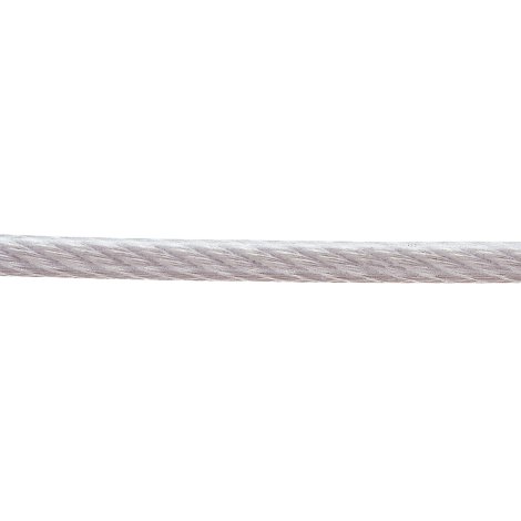 Drahtseil mit Textilfaserseele kunststoffummantelt 3/4,5 mm 20 m