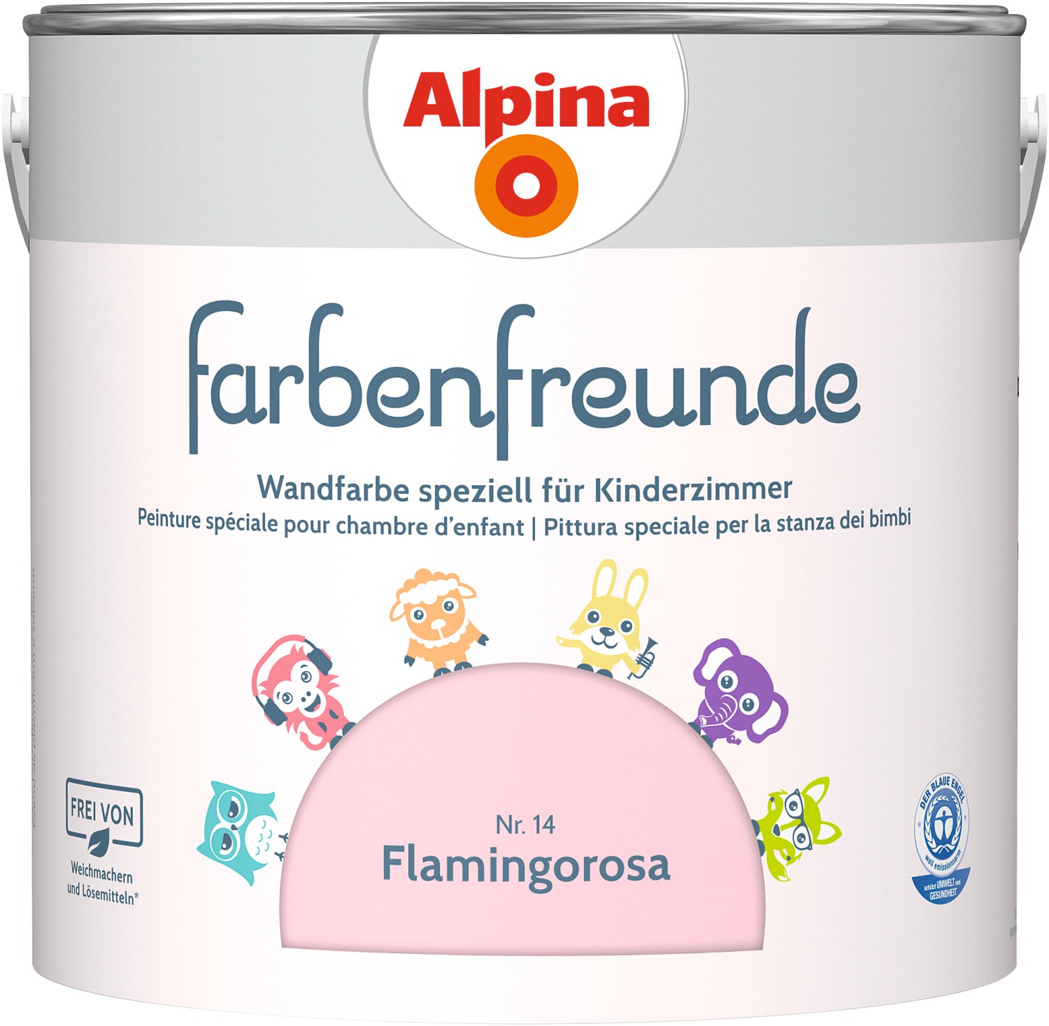 ALPINA Farbenfreunde Flamingo-Rot 2,5 l