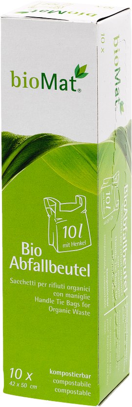 Biomat Bioabfallsack mit Henkel 10 l, 10 Stk.