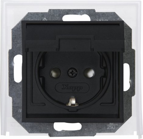 KOPP UP-Steckdose Athenis Anthrazit IP44
