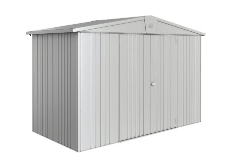 BIOHORT Gerätehaus Europa 4A, 316x156x209 cm, Silber-Metallic