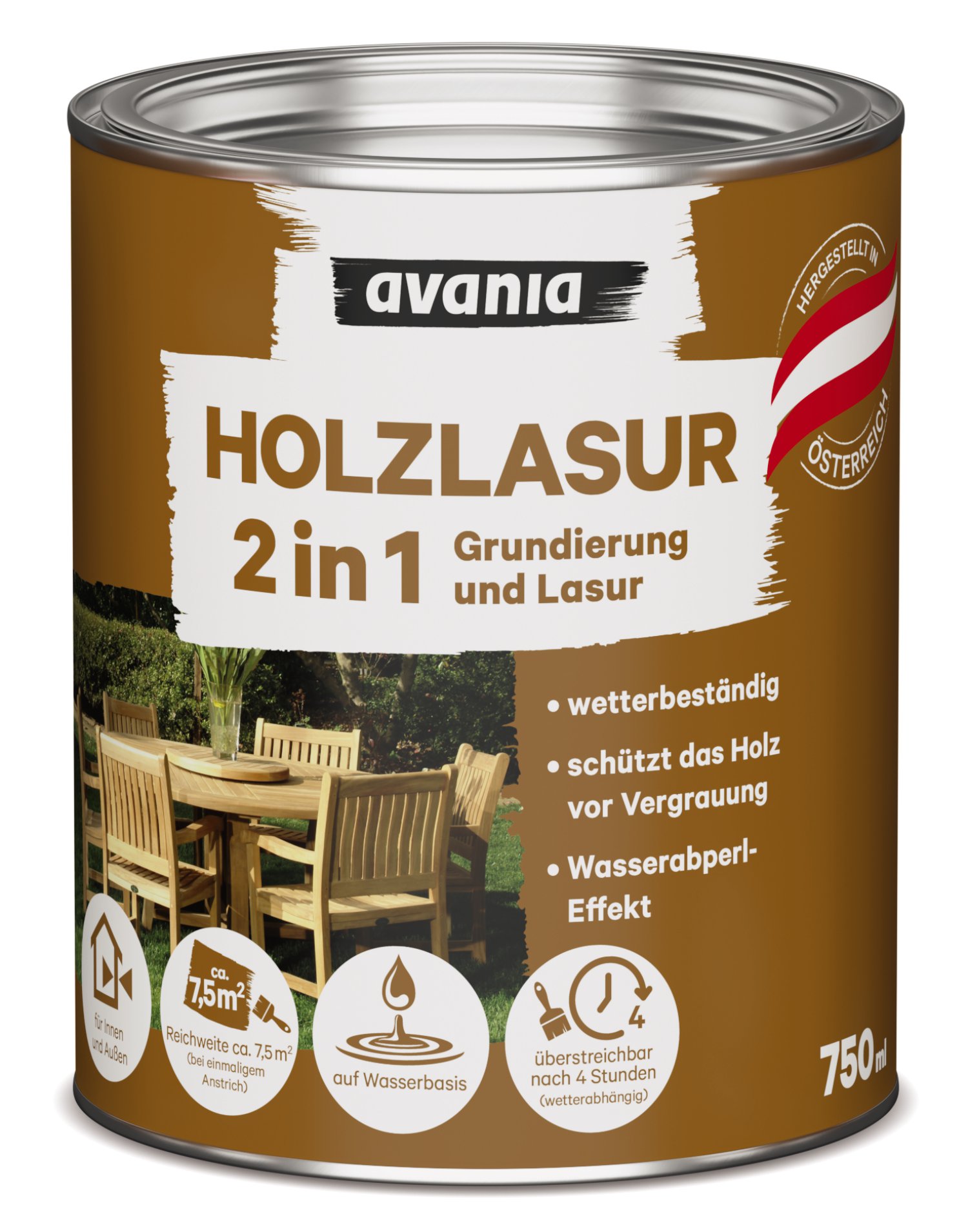 AVANIA Holzlasur 2in1 Palisander