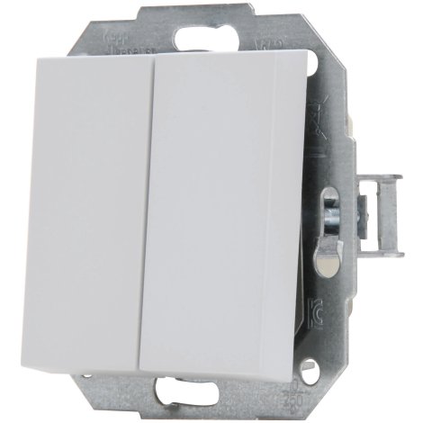 KOPP Unterputz Serienschalter Athenis Grau/Matt