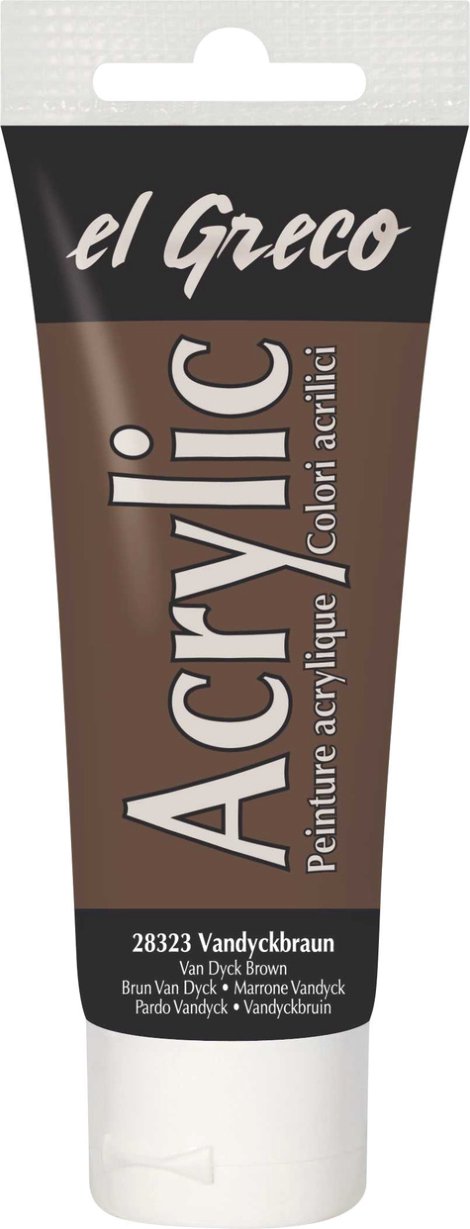 KREUL Acrylfarbe el Greco Vandyckbraun 75 ml