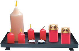 LIENBACHER Kerzenblech verzinkt, schwarz