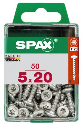 SPAX Schraube Rundkopf verzinkt 5x20 mm 50 Stk.