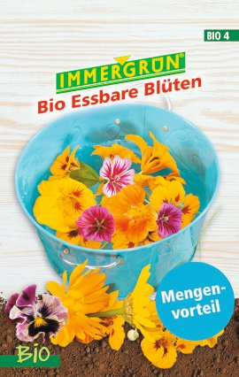 IMMERGRÜN Tütensamen Bio Essbare Blüten Vorteilspack