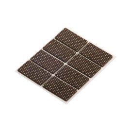 SUKI Anti-Rutschfilzpad Klebend Braun 25x40 mm, 8 Stk.