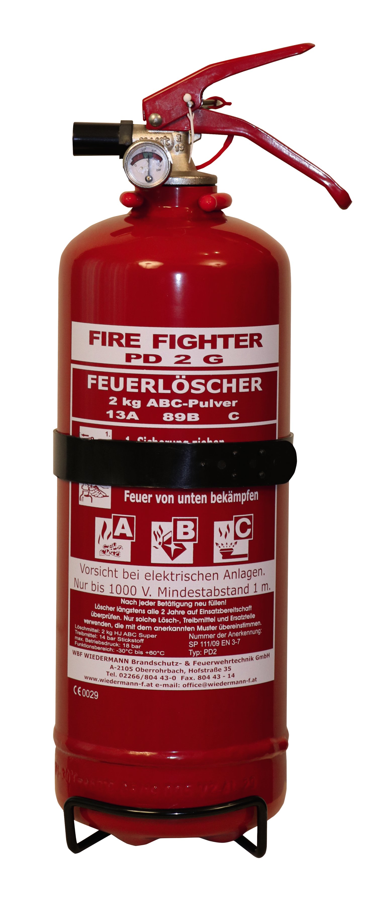 Pulverfeuerlöscher Firefight ABC PD 2 kg