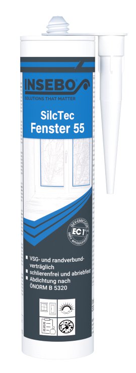 SilcTec Fenster 55 300 ml Milchig Transparent