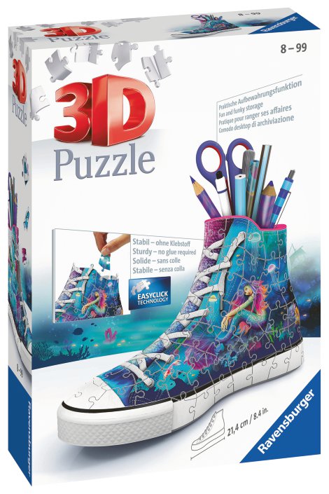 RAVENSBURGER 3D-Puzzle Sneaker Bezaubernde Meerjungfrauen