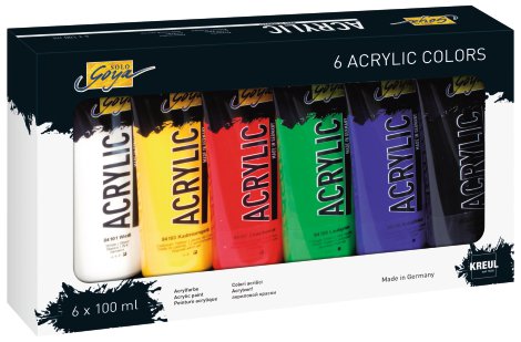 KREUL Acrylfarbe 100 ml Tuben 6er-Set