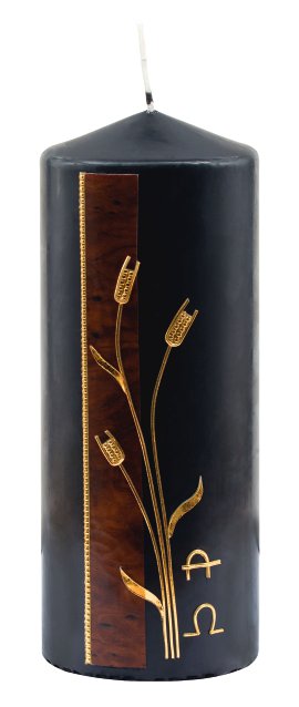 JEKA Trauerkerze Alpha/Omega EB 80x200 mm (ØxH)