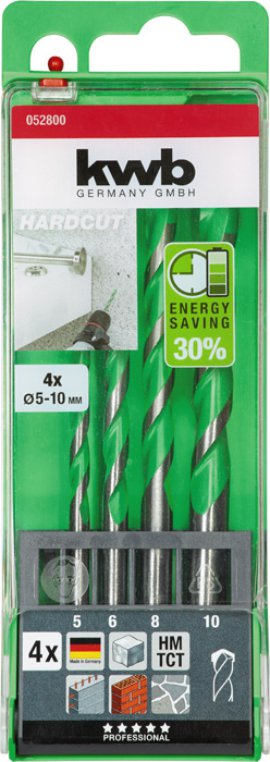 KWB Bohrersatz Hardcut Ø 5-10 mm 4-tlg.