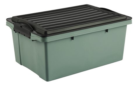 ROTHO Stapelbox Compact A4 Grau/Grün 13 l
