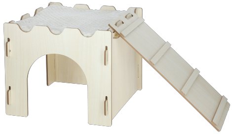 Nagerburg mit Leiter und Kissen 28x28x25 cm
