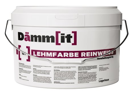 DÄMMIT Lehmfarbe Reinweiß 10 l