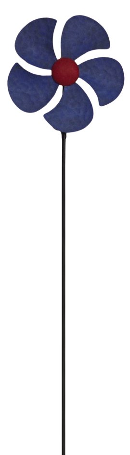 KENT LIVING Dekostecker Blume 29x4x130 cm blau