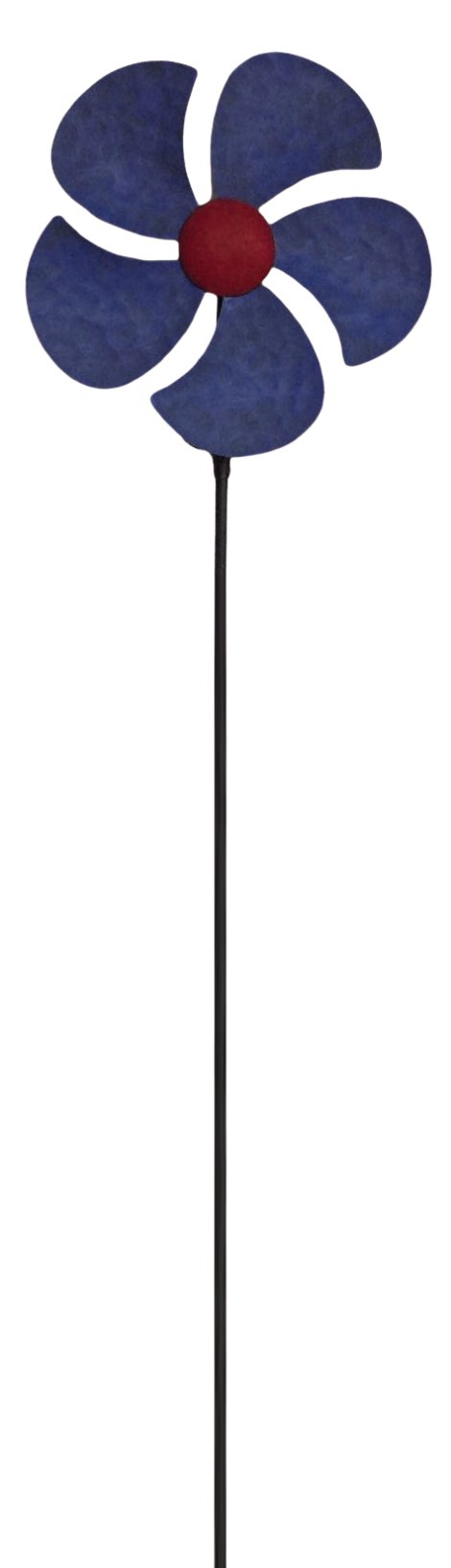 KENT LIVING Dekostecker Blume 29x4x130 cm blau