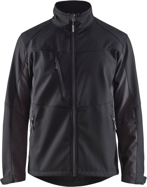 BLÅKLÄDER Softshell Jacke schwarz/dunkelgrau L