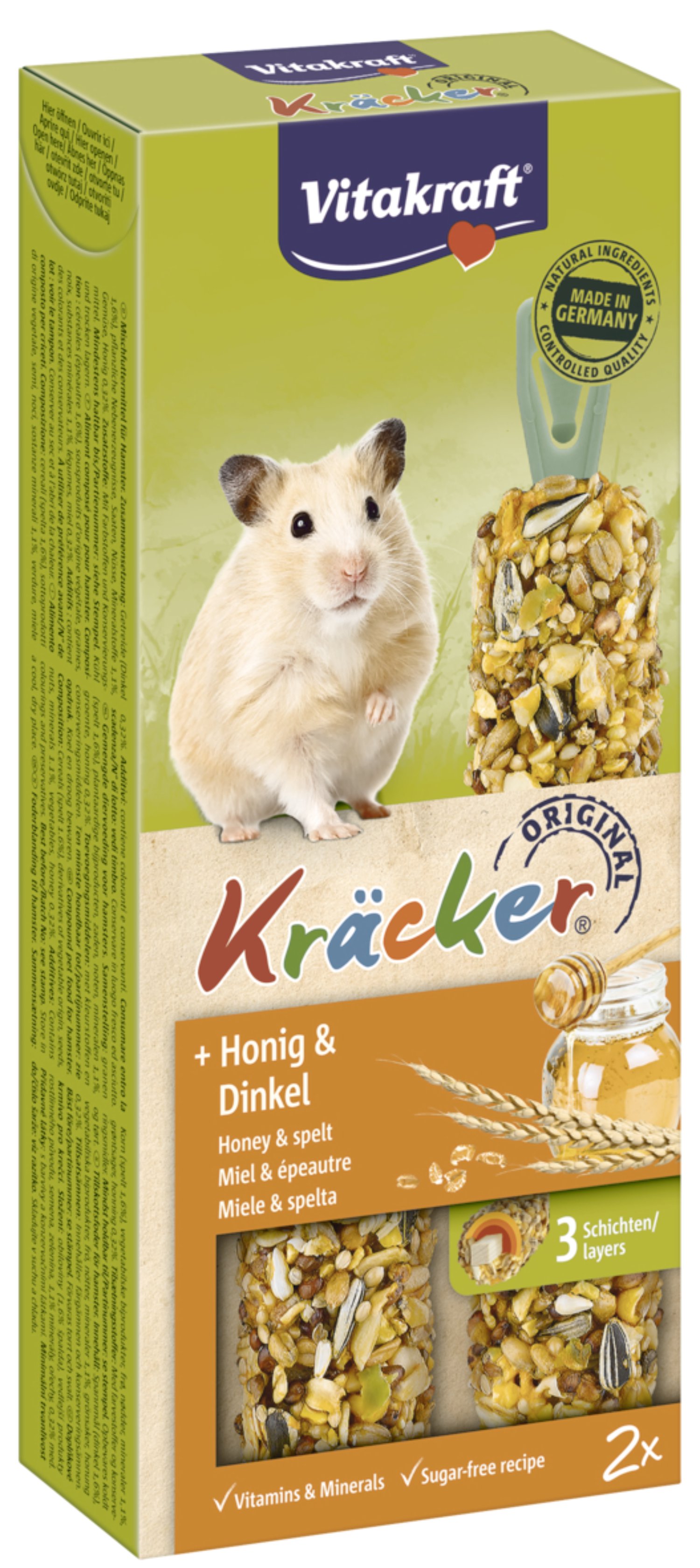 VITAKRAFT Honig Kräcker Hamster 2er-Pack