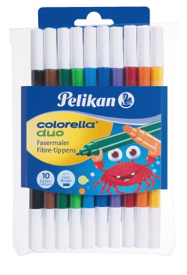 PELIKAN Faserschreiberetui Colorella Duo 10-tlg.