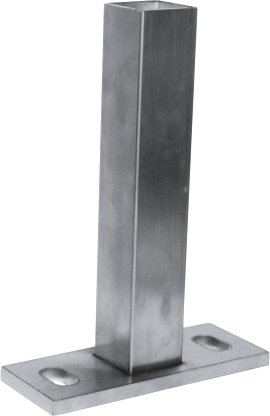 H+S  Dübelplatte für Uni/Aluminiumsäule/Niro