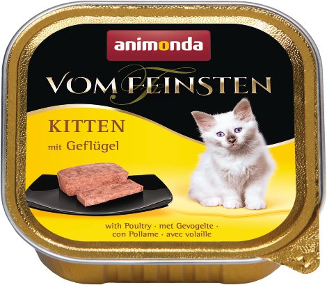 ANIMONDA Katzennassfutter Vom Feinsten Kitten mit Geflügel 100 g