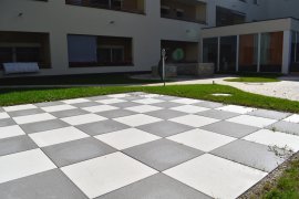 EBENSEER Gartenplatte Kreativ Weisssee